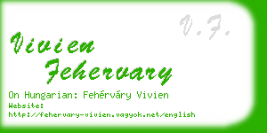 vivien fehervary business card